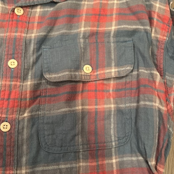 American Eagle Men’s Pink and Blue Button Up Size Large - Picture 3 of 4